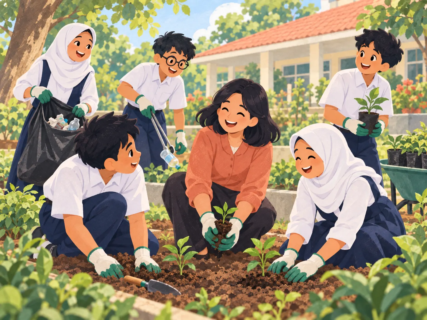 Illustration of environmental care